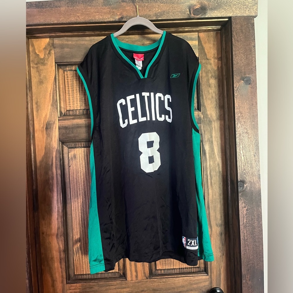 Vintage Reebok NBA Boston Celtics Antoine Walker Black Jersey! Size 2XL